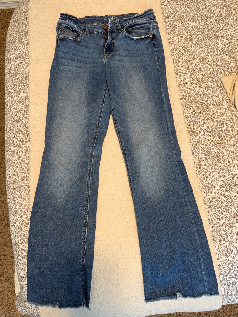 Edgely Women’s Mid Wash Bootcut Jeans - Blue